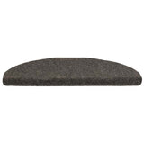 Vidaxl trapmatten zelfklevend 20 st 65x21x4 cm antraciet halfrond groot