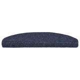 Vidaxl trapmatten zelfklevend 30 stuks 65x21x4 cm blauw halfrond groot