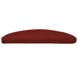 Vidaxl trapmatten zelfklevend 20 stuks 56x17x3 cm bordeaux rood halfrond