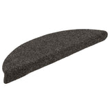 Vidaxl trapmatten zelfklevend 20 stuks 56x17x3 cm antraciet halfrond