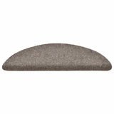 Vidaxl trapmatten zelfklevend 30 stuks 56x17x3 cm beige halfrond