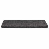 Vidaxl trapmatten zelfklevend 30 stuks 65x21x4 cm grijs rechthoekige rand