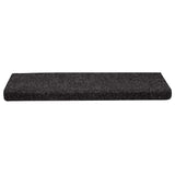 Vidaxl trapmatten zelfklevend 30 stuks 65x21x4 cm zwart rechthoekige rand
