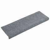 Vidaxl trapmatten zelfklevend 30 stuks 65x21x4 cm lichtgrijs rechthoekige rand