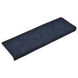 Vidaxl trapmatten zelfklevend 30 stuks 65x21x4 cm blauw rechthoekige rand