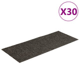 Vidaxl trapmatten zelfklevend 30 stuks 60x25 cm antraciet rechthoekig