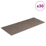 Vidaxl trapmatten zelfklevend 30 stuks 60x25 cm beige rechthoekig