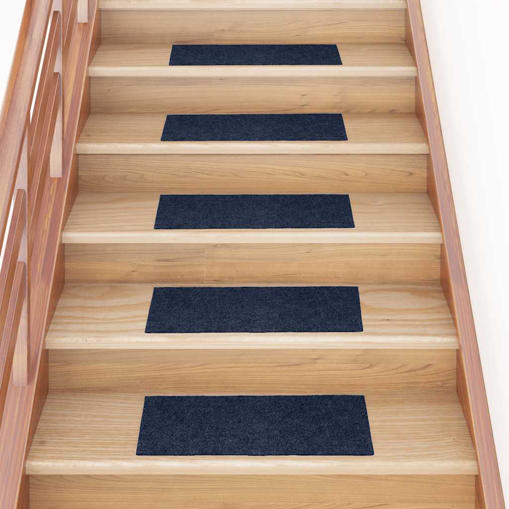 Vidaxl trapmatten zelfklevend 30 stuks 60x25 cm marineblauw rechthoekig
