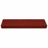 Vidaxl trapmatten zelfklevend 20 stuks 65x21x4 cm bordeaux rood rechthoekige rand