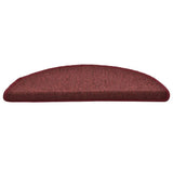 Vidaxl trapmatten 30 st 56x17x3 cm bordeaux halfrond
