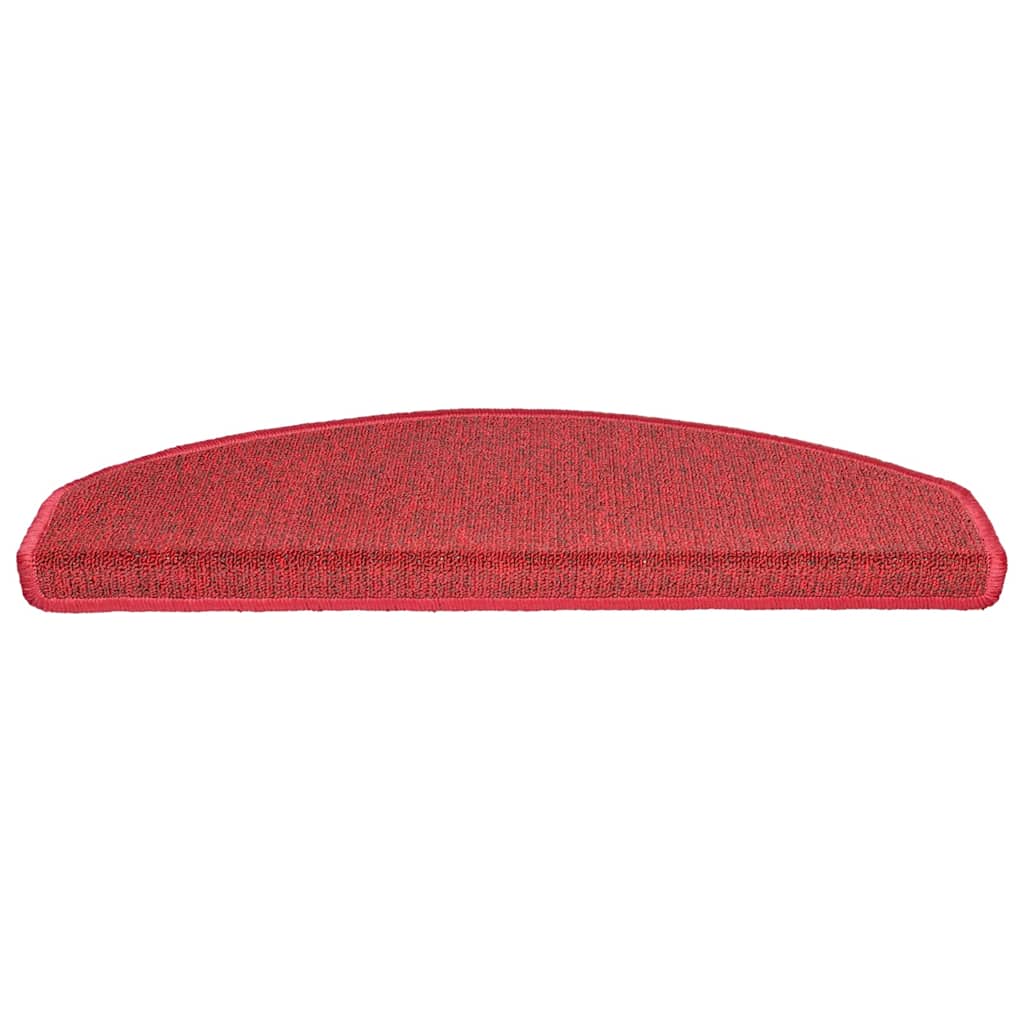 Vidaxl trapmatten 30 st 65x24x4 cm röd halfrond groot