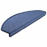Vidaxl trapmatten 30 st 65x24x4 cm blauw halfrond groot