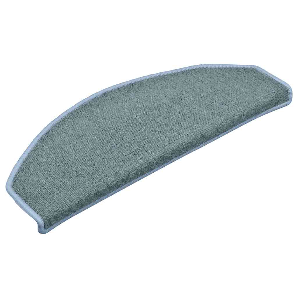 Vidaxl trapmatten 30 st 65x24x4 cm zeeblauw halfrond groot