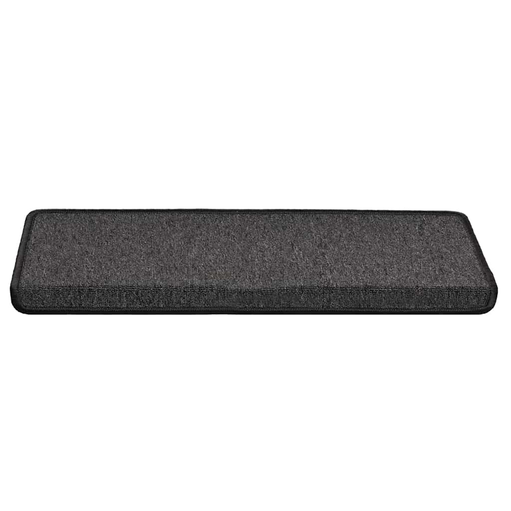 Vidaxl trapmatten 30 st 65x21x4 cm antraciet rechthoekige rand