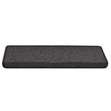 Vidaxl trapmatten 30 st 65x21x4 cm antraciet rechthoekige rand