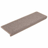 Vidaxl trapmatten 30 st 65x21x4 cm lichtbruin met rechthoekige rand