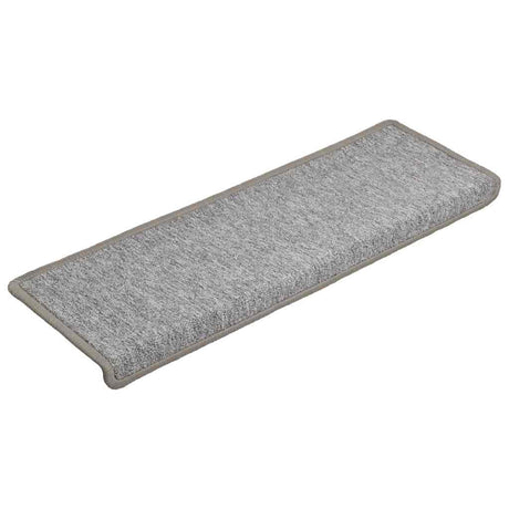 Vidaxl trapmatten 30 st 65x21x4 cm lichtgrijs met rechthoekige rand