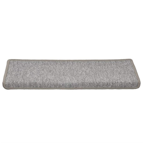 Vidaxl trapmatten 30 st 65x21x4 cm lichtgrijs met rechthoekige rand