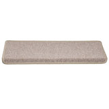 Vidaxl trapmatten 30 st 65x21x4 cm taupe rechthoekige rand