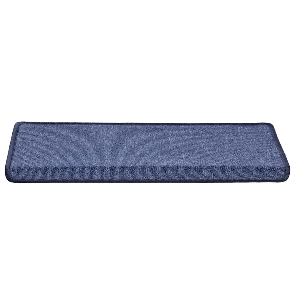 Vidaxl trapmatten 30 st 65x21x4 cm blauw rechthoekige rand