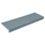 Vidaxl trapmatten 30 st 65x21x4 cm zeeblauw rechthoekige rand