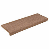 Vidaxl trapmatten 30 st 65x21x4 cm bruin rechthoekige rand