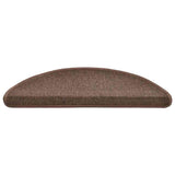 Vidaxl trapmatten 20 st 56x17x3 cm koffiebruin halfrond