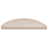 Vidaxl trapmatten 20 st 56x17x3 cm taupe halfrond