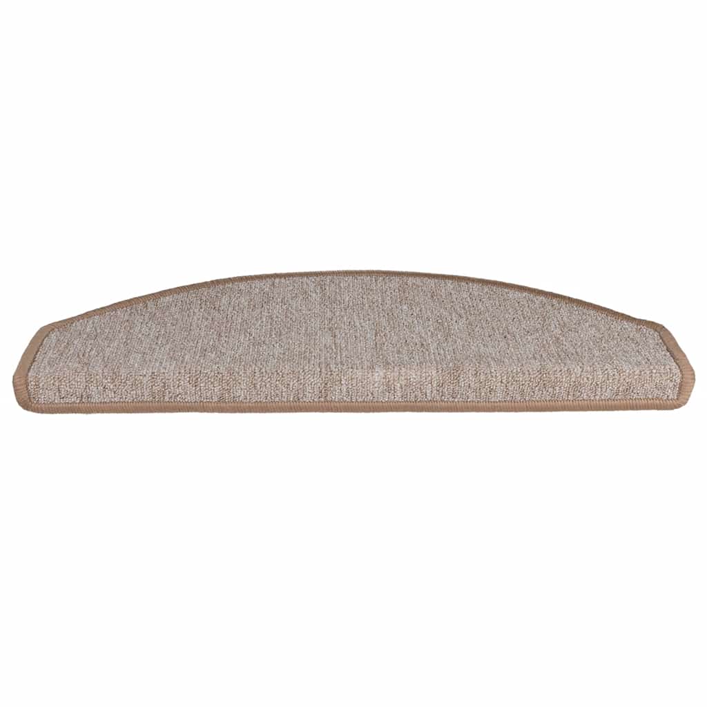 Vidaxl trapmatten 20 st 65x24x4 cm lichtbruin halfrond groot