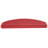 Vidaxl trapmatten 20 st 65x24x4 cm röd halfrond groot