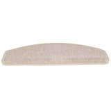 Vidaxl trapmatten 20 stuks 65x24x4 cm taupe halfrond groot