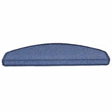 Vidaxl trapmatten 20 st 65x24x4 cm blauw halfrond groot