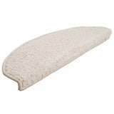 Vidaxl trapmatten 30 stuks 65x21x4 cm wit halfrond groot