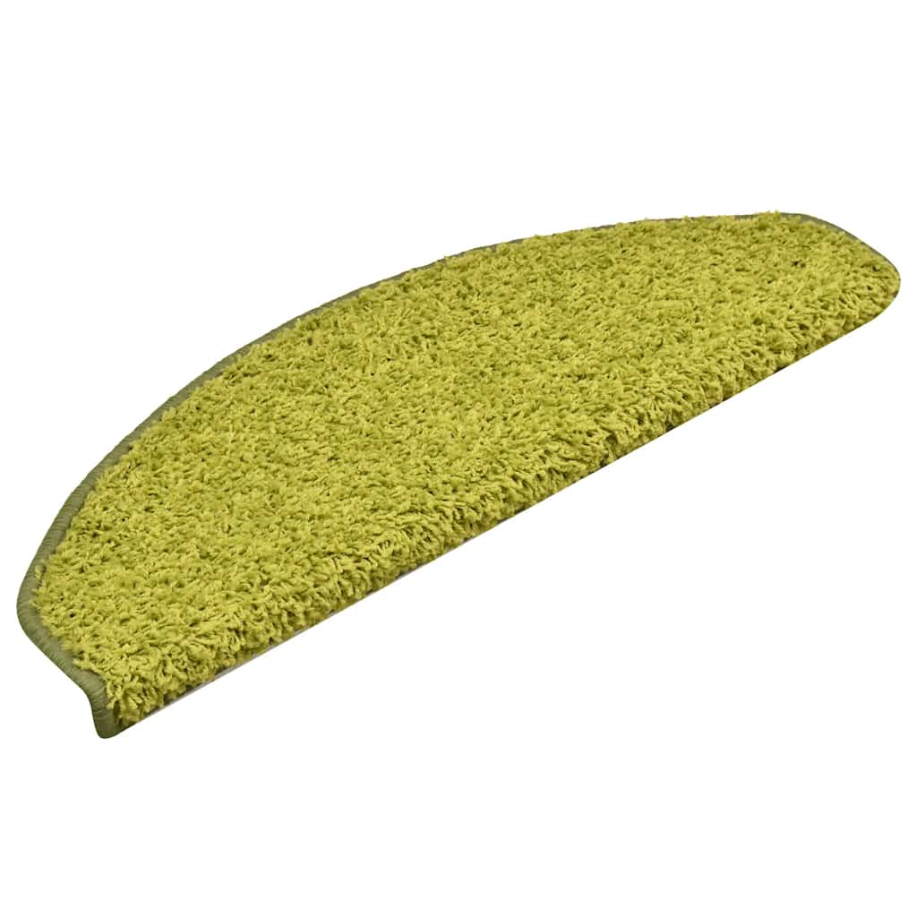 Vidaxl trapmatten 30 stuks 65x21x4 cm groen halfrond groot