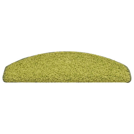 Vidaxl trapmatten 30 stuks 65x21x4 cm groen halfrond groot