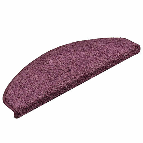 Vidaxl trapmatten 30 stuks 65x21x4 cm donkerpaars halfrond groot