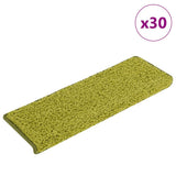 Vidaxl trapmatten 30 st 65x21x4 cm groen rechthoekige rand
