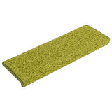 Vidaxl trapmatten 30 st 65x21x4 cm groen rechthoekige rand