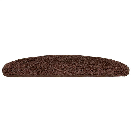 Vidaxl trapmatten 20 st 65x21x4 cm bruin halfrond groot