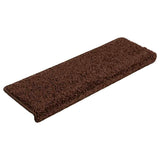 Vidaxl trapmatten 20 st 65x21x4 cm bruin rechthoekige rand