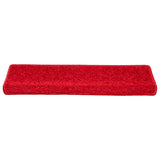 Vidaxl trapmatten 20 st 65x21x4 cm rood rechthoekige rand