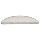 Vidaxl trapmatten zelfklevend sisal-look 30 st 56x17x3 cm platina