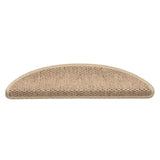Vidaxl trapmatten zelfklevend sisal-look 30 st 56x17x3 cm zand