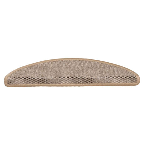Vidaxl trapmatten zelfklevend sisal-look 30 st 56x17x3 cm lichtbeige