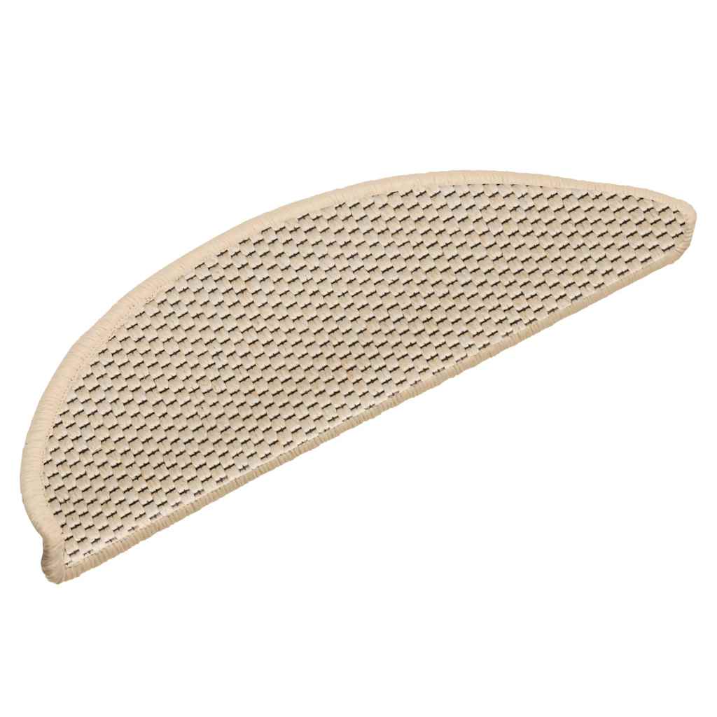 Vidaxl trapmatten zelfklevend sisal-look 30 st 56x17x3 cm berber