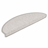 Vidaxl trapmatten zelfklevend sisal-look 30 st 65x21x4 cm platina