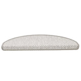 Vidaxl trapmatten zelfklevend sisal-look 30 st 65x21x4 cm platina
