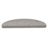 Vidaxl trapmatten zelfklevend sisal-look 30 st 65x21x4cm zilverkleurig