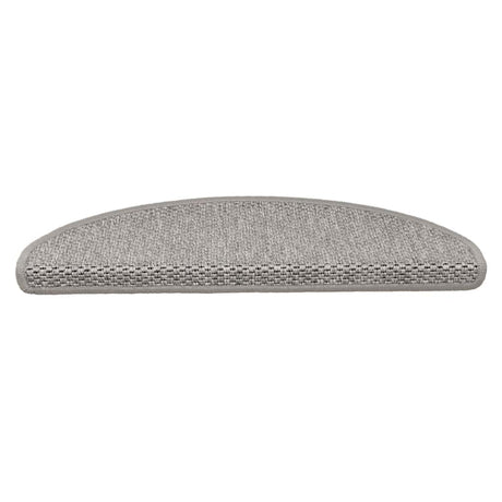 Vidaxl trapmatten zelfklevend sisal-look 30 st 65x21x4cm zilverkleurig