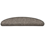 Vidaxl trapmatten zelfklevend sisal-look 30 st 65x21x4 cm grijs-beige